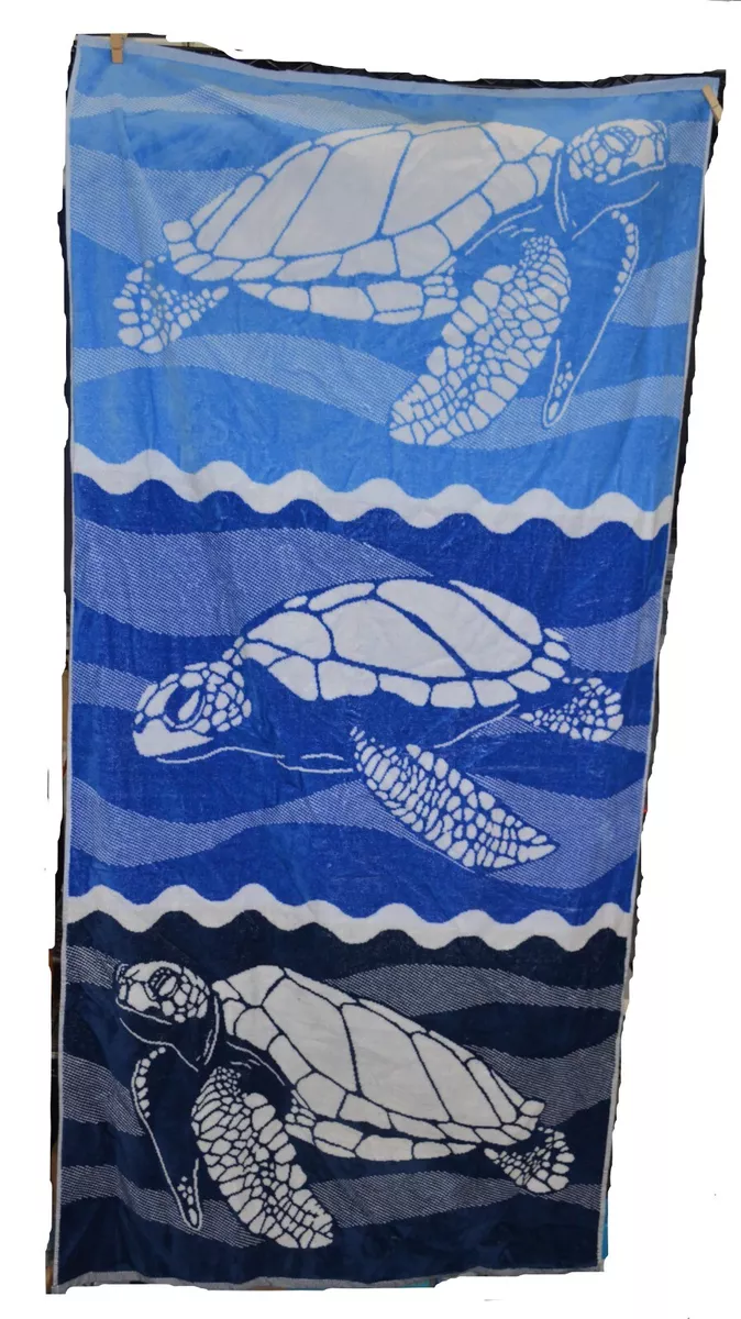 Loftex 100% Cotton 30″ x 60″ Youth Beach Towel Turtles