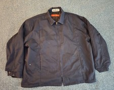 Cintas Jacket Men XL Navy Blue Quilted Lined Work Outdoor