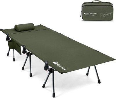 Ultralight Folding Cot 2-in-1 Adjustable 350lb Capacity