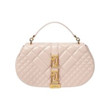 Versace Goddess Quilted Light Pink Medium Top Handle Crossbody Bag NWT $2,995