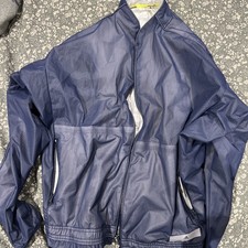 Adidas windbreaker statement jacket navy blue size medium golf or running