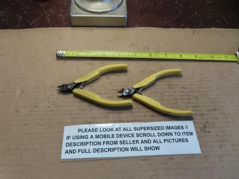 2 LINDSTROM  MICRO BEVEL DIAGONAL CUTTERS 8148  SPAIN  FLUSH CUT CLEAN