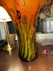 Vintage Art Glass Vase Murano Millefiori Italian Vase