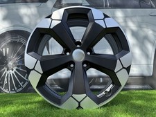 4X 18 " 5X114.3 RacingLine Style Noir Partielle Poli Mat Roues : Pour pour Fiat