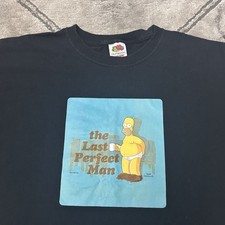 Vintage 2005 Y2K Homer Simpson Fox Promo T Shirt - XL Mens Cartoon 90s Bart Tv