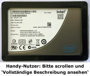 160GB Intel X25-M 2.5" SATA II SSD (SSDSA2M160G2GC) | aktuelle FW | SMART 👍