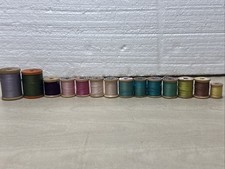 J P Coats Wooden Spools Thread Various Size And Colors 4 
