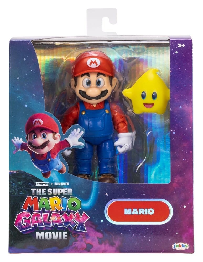 The Super Mario Galaxy Movie Mario 5"" / 12.7cm Action Figure with Accessory NEW!