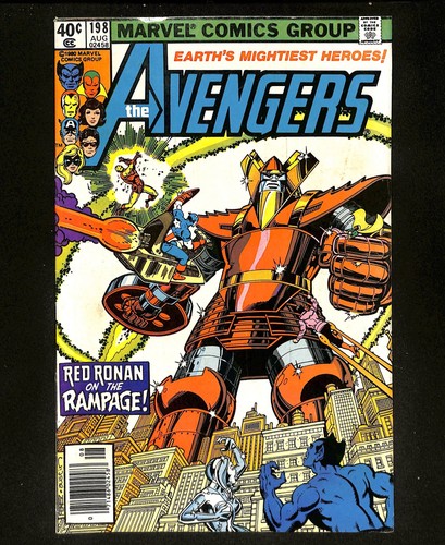 Avengers #198 Newsstand Variant Red Ronin Appearance! Marvel 1980