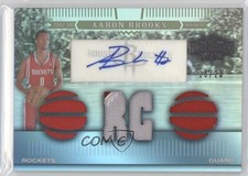 2007-08 Topps Triple Threads Rookie Relic Sepia 15/23 Aaron Brooks #114 Auto 0f8