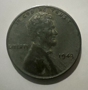 1943 Steel Wheat Penny No Mint Mark