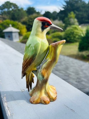 Vintage Spode Copeland's China England Woodpecker Bird Figurine Porcelain
