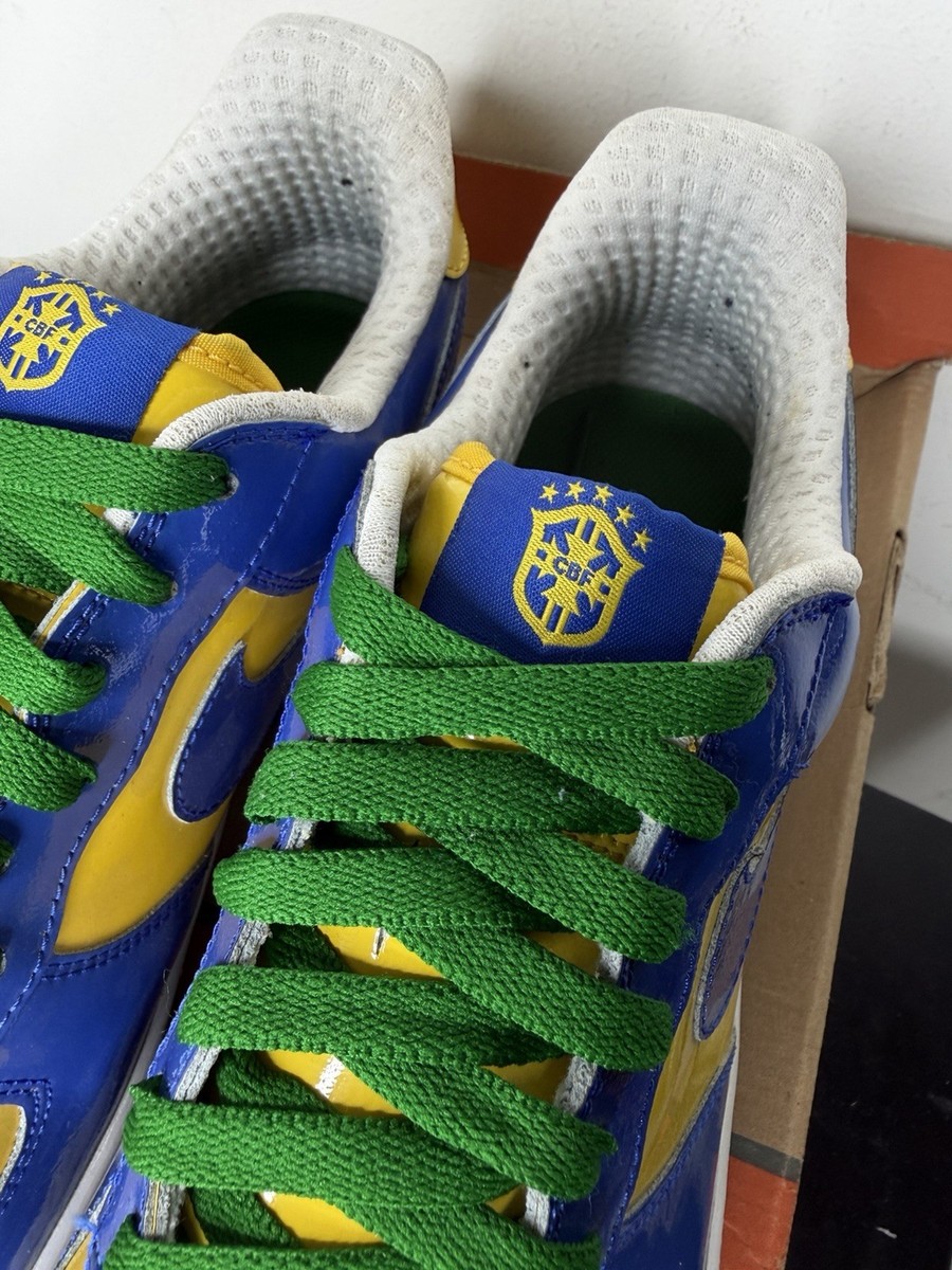 Nike Air Force 1 Brazil Premium World Cup Blue Rare Size 11 Lil