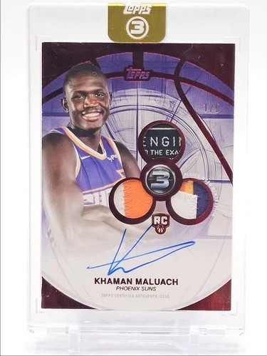 KHAMAN MALUACH 2025-26 TOPPS 3 RPA ROOKIE 3 PATCH RED SUNS RC AUTO 1/5 Q3668