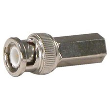 BNC Male Twist On RG59 Coax Cable Connector Adapter Gold CCTV Security Camera