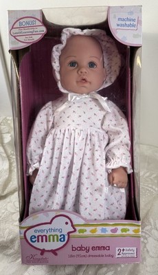 Kingstate Corp Everything Emma baby doll weighted blue eyes NRFB 18 