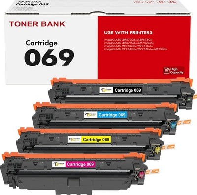 069 Toner Cartridge Set 069H MF753Cdw Canon imageCLASS MF753Cdw MF751Cdw LBP674C