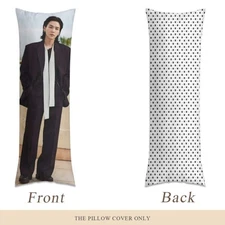 BTS Suga Body Pillow Case - 3 Sizes - BTS Yoongi full size pillow case - BTS Agu