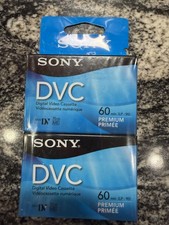 2 Sony Mini DV Premium DVC Blank Tape Video Cassette NEW SEALED