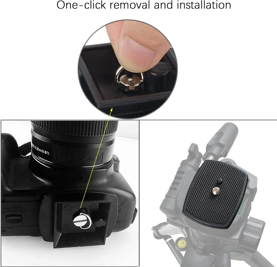 JeoPoom Kamera Schnellwechselplatte[2 Stück], Universelle  - Bild 4 von 4