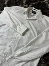 After Six Mens Formal Tuxedo Dress Shirt White Button Down 15-15.5 34/35