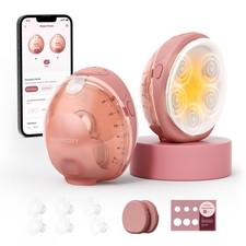 Momcozy Wellness 1 Wearable Breast Pump Warm-Massage App