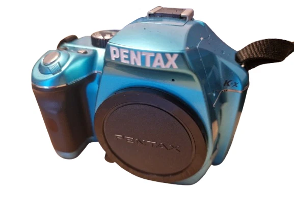 Pentax K-X 12.4MP Digitalkamera Body KX - Türkis mit SMC DA 18-55mm Objektiv - Bild 2 von 4