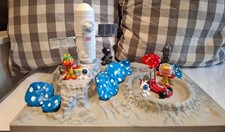 Schlumpf Mondlandschaft Rar Mondplatte Pitufo Puffi Smurf Astro Mond Unikat