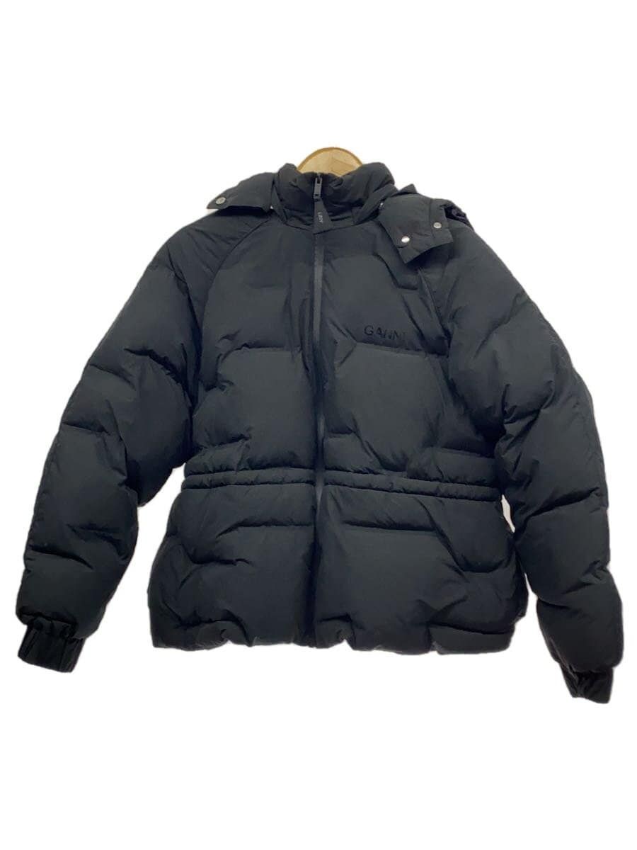 【送料&関税込】Ganni Lightweight Down Jacket GANNI Down Jacket 36 Polyester Black Plain EUL-53040-B Used