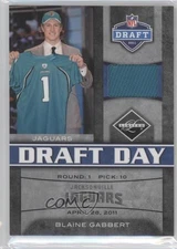 2011 Panini Limited Draft Day Materials Lids 33/50 Blaine Gabbert Rookie RC 0a1
