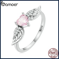 925 Sterling Silver Angel Wing Ring for Women...