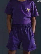 Nike Kobe Lakers Youth Boys Purple Basketball Shorts HJ1005-547 Size XL