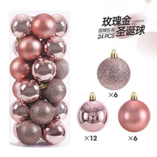 24PCs 3cm Christmas Decor Hanging Tree Balls Baubles Xmas Party Wedding Ornament