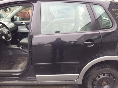 VW Polo 9N1 Fun original Tür hinten links Fond C9Z Black magic Bj 2004