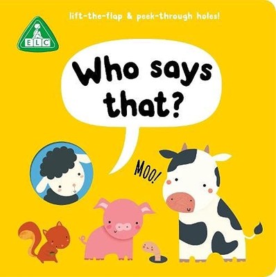 ELC: Peep Through LTF: Who Says That? Board book Book The Fast Free Shipping
