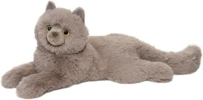 Douglas Cuddle Toys Juliette 15'' Grey Persian CAT Plush Stuffed Animal 
