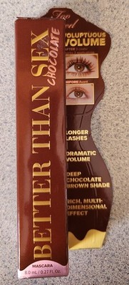 NIB Two Faced Better Than S*x  Chocolate Voluptuous Volume Mascara