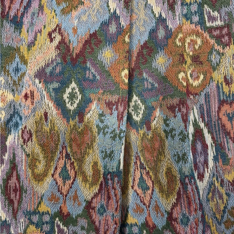 Falda midi tapiz vintage imitación envoltura flecos suroeste azteca rancho rodeo Foto 4 de 4