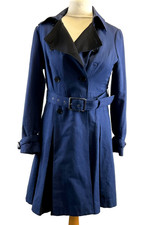 Blue women's trench coat