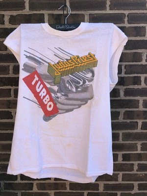Judas Priest Turbo Tour 86  Vintage Concert Muscle Tee Circa 1986 Charlotte