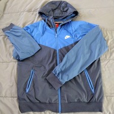 Vintage Nike Jacket Men's Medium Blue Windbreaker Track 90s Red Tag