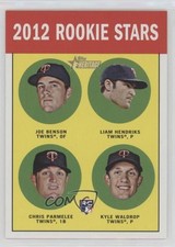 2012 Topps Heritage Rookie Stars Liam Hendriks Chris Parmelee Kyle Waldrop t5g