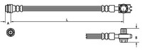 Metzger Bremsschlauch 4110246 FüR Vw, Hinterachse Links, Hinterachse Rechts