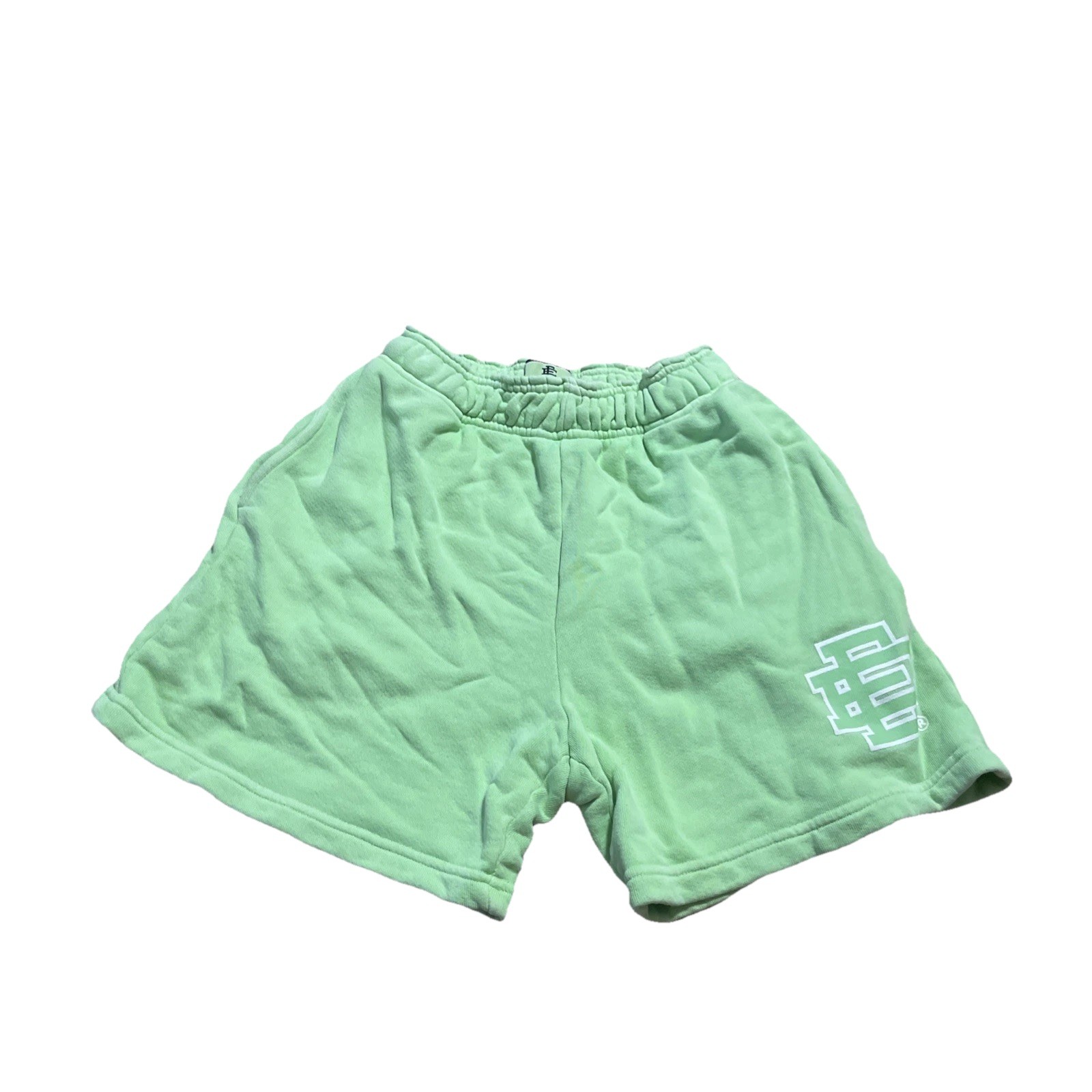 MENS ERIC EMANUEL EE BASIC SWEAT SHORTS Lime Gree… - image 1