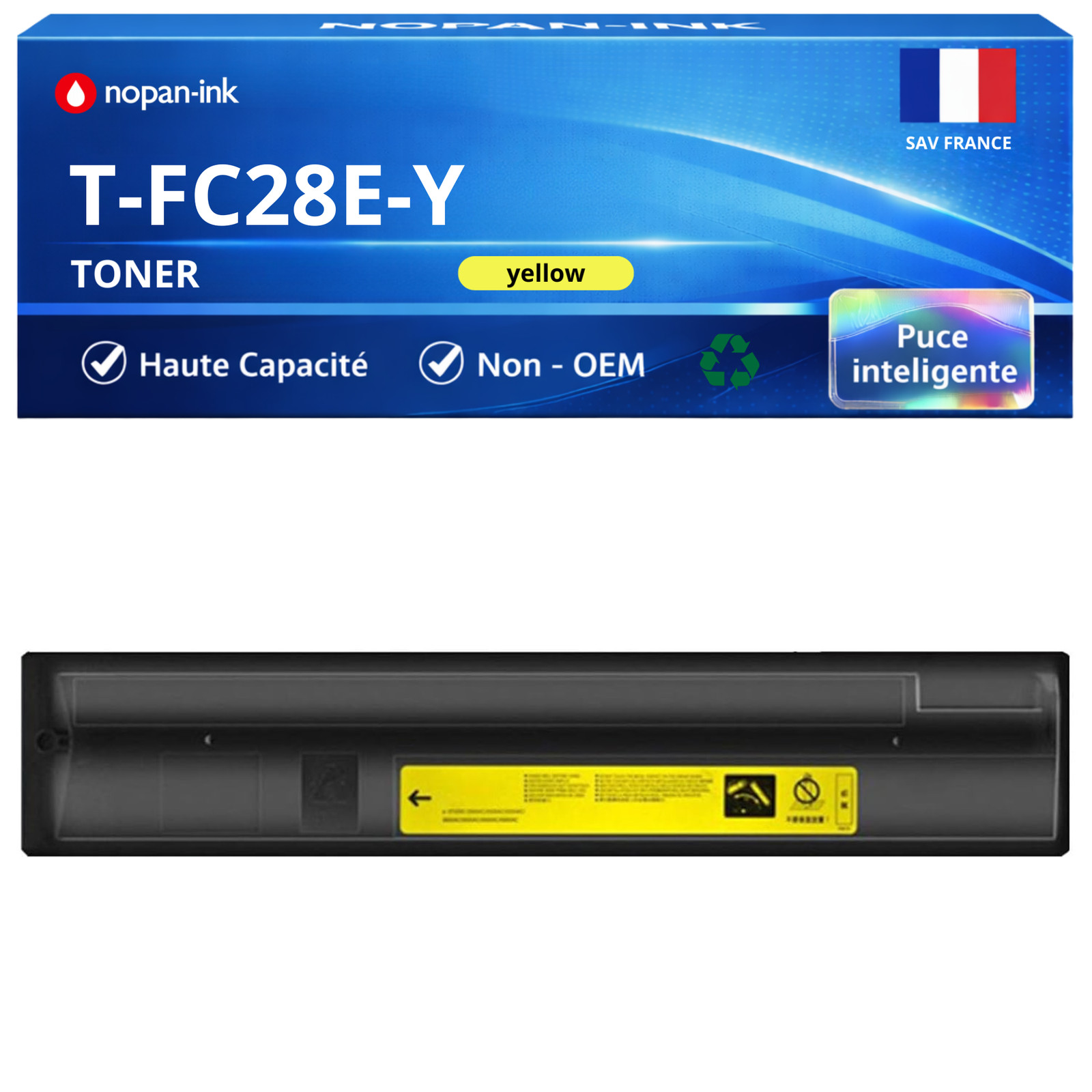 Toner compatible Toshiba T-FC28E-Y 6AJ00000049 jaune pour e-STUDIO