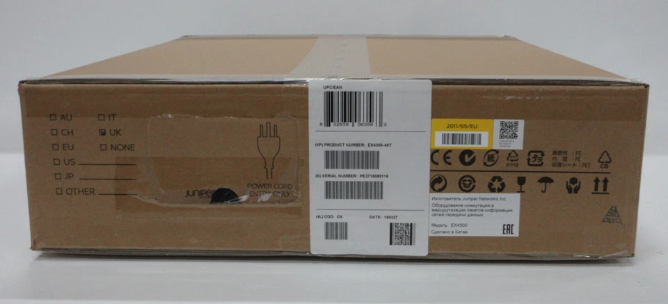 NEW Juniper Networks EX4300-48T 48x 1GbE RJ45 4x 40Gb QSFP+ Rack Mount 1U Switch - Image 3 of 4