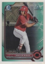 2022 Bowman Chrome Prospects Aqua Refractor 34/125 Braylin Minier #BCP-93 y0i