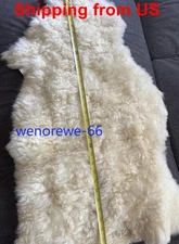 IN US!!! 100% Genuine Sheepskin Fluffy Fur Rug Windward Natural Soft Mat 24"*39"