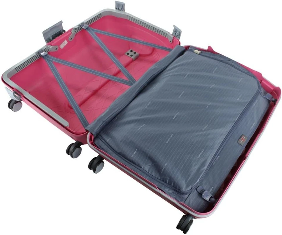 Light Trolley Medio Rigido 4 Ruote Con Chiusura TSA, Dimensioni 68X48X27 Cm, Pes - Immagine 3 di 4