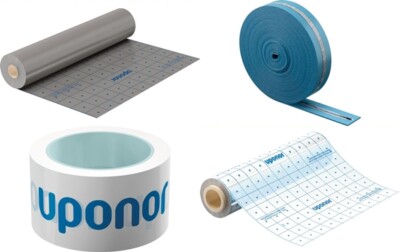 Uponor Multi Rasterfolie Randdämmstreifen Fussbodenheizung Tacker Klebeband